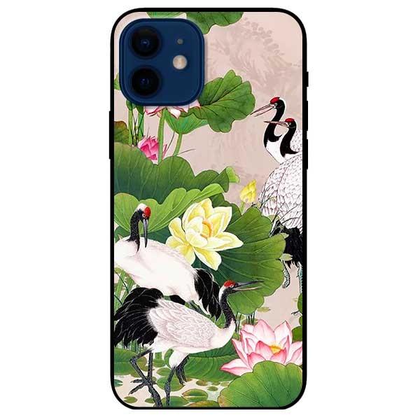 Ốp lưng dành cho Iphone 12 Mini - Iphone 12 - Iphone 12 Pro - 12 Pro Max - mẫu Sen Và Hạcc