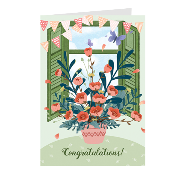 Thiệp chúc mừng Congratulations - Thiệp Greenwood 10x15cm - CG07