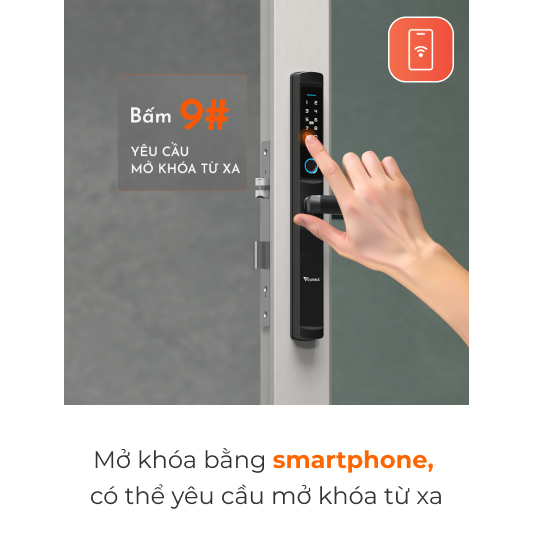 Khoá Cửa Thông Minh, Khoá Vân Tay Vconnex Cho Cửa Nhôm- Khóa Điện Tử Sang Trọng, Bảo Mật Đa Lớp