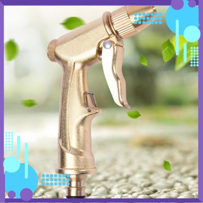 ️ Bộ dây vòi xịt nước rửa xe, tưới cây loại 3m, 5m 206701-1 đầu đồng, cút đồng,nối đồng+ túi đựng bút