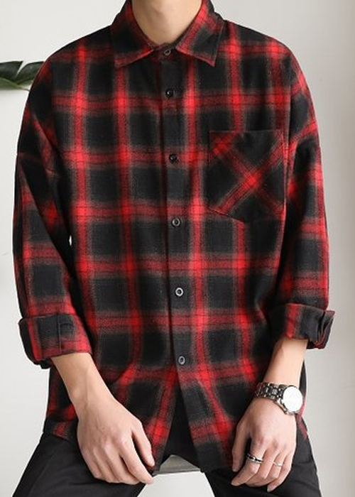 Áo sơ mi nữ Flanel Caro Victory màu đỏ ASM3016B
