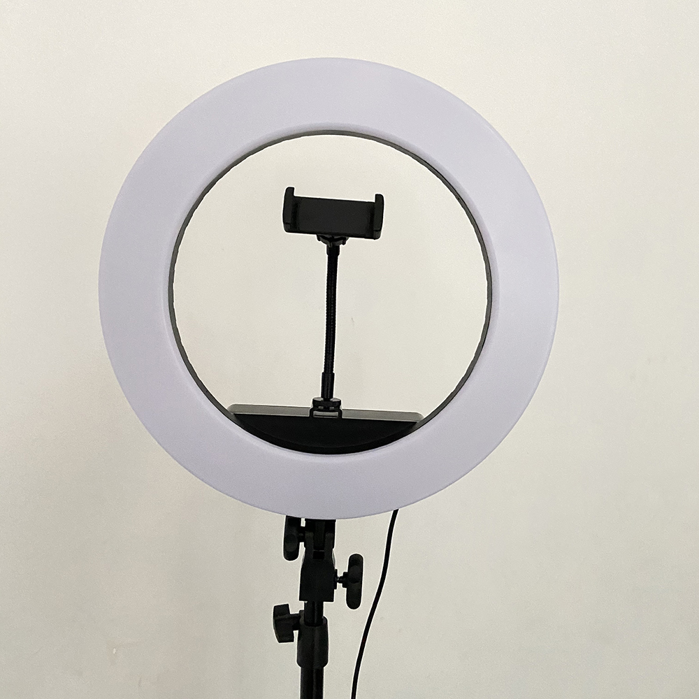 Bộ tripod, giá đỡ livestream có đèn Led 3 chế độ  HQ-14 (36cm), kèm kẹp điện thoại - Hỗ trợ ánh sáng chụp ảnh, livestream, quay tiktok hiêu quả - Hàng chính hãng