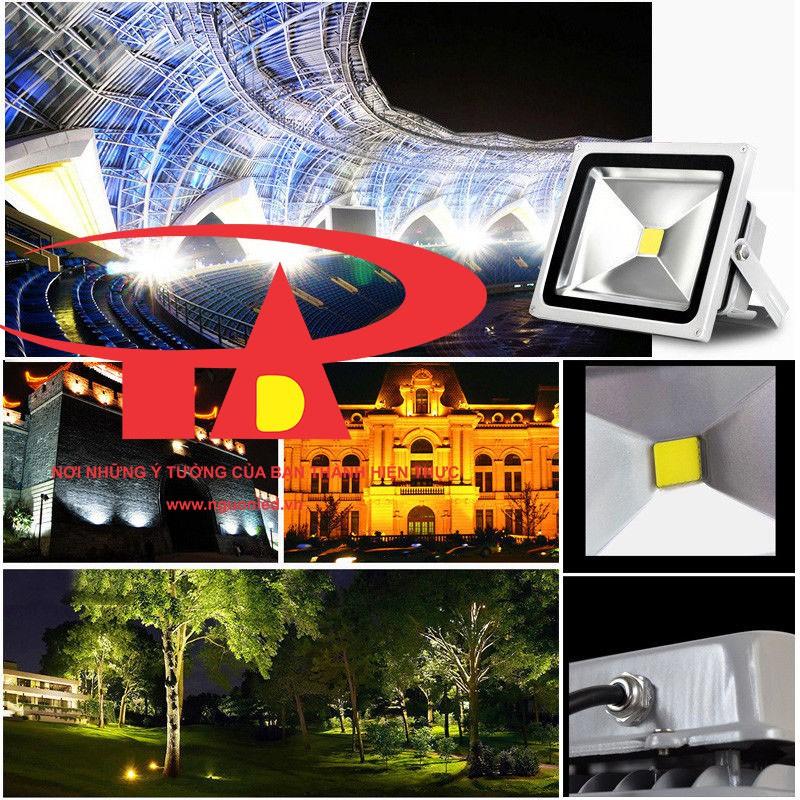 Đèn pha led 30W loại tốt,chất lượng, đủ watt, ánh sáng vàng, siêu sáng, chiếu rộng, chiếu xa, vỏ dày.