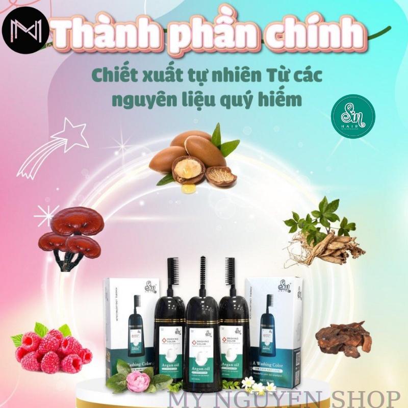 Dâu gội đổi mau tóc Sin Hair phủ màu nâu tự nhiên sang trọng quyến rũ thời thượng