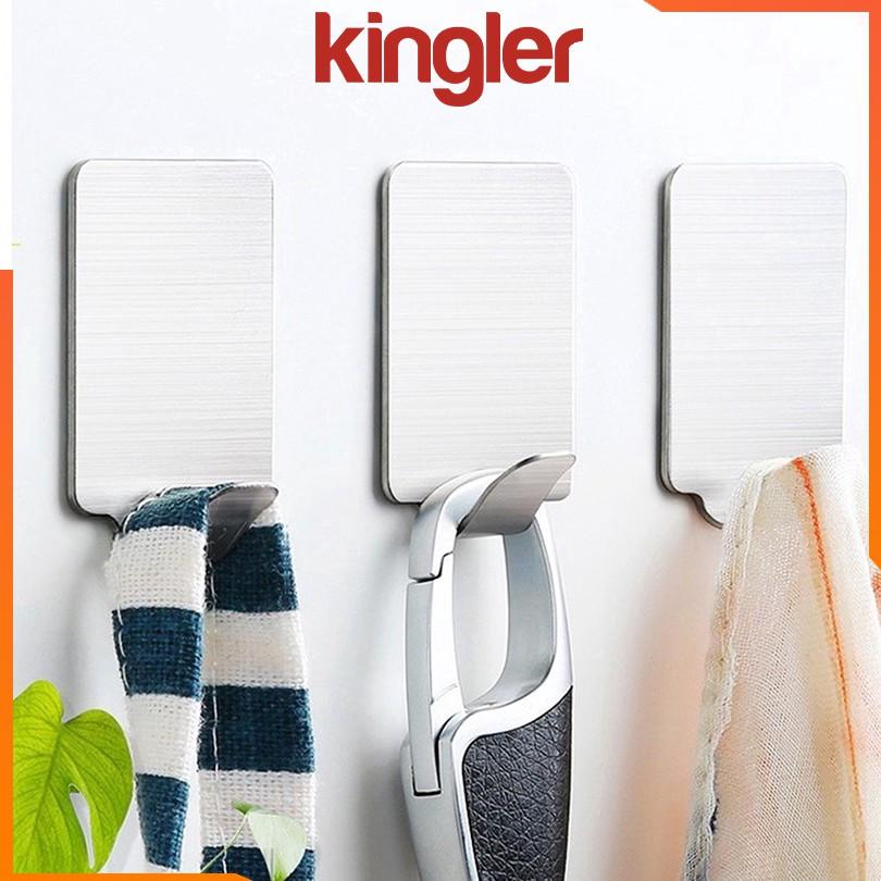 Móc Dán Tường Chịu Lực, Móc Inox Chắc Chắn, Móc Dính Tường Siêu Dính, Treo Đồ Đa Năng Nhỏ Gọn , Tiện Dụng Gia Đình, Kingler 2002