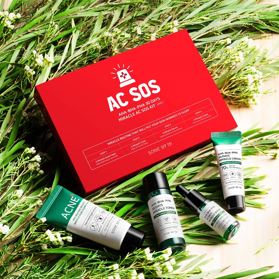 [Tách Set] Bộ Kit 4 Món Dưỡng Da Giảm Mụn Some By Mi AHA-BHA-PHA 30 Days Miracle AC SOS Kit