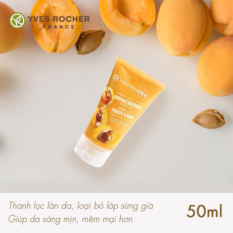 Tẩy Tế Bào Chết Cho Mặt Yves Rocher Apricot Fruity Scrub 50ml