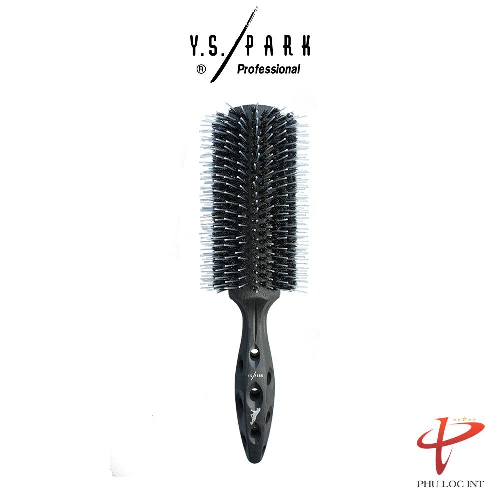 Lô sấy tóc Carbon Tiger Brush YS PARK lược uốn chịu nhiệt 65mm chính hãng YS-650T2