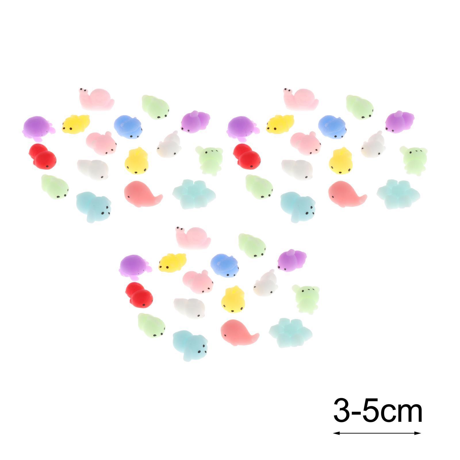 50Pcs Mini Squeezing Toys Sensory Toy Decoration Soft Interesting Relaxing Toy for Party Favors Birthday Gifts Easter Basket Stuffers Adults