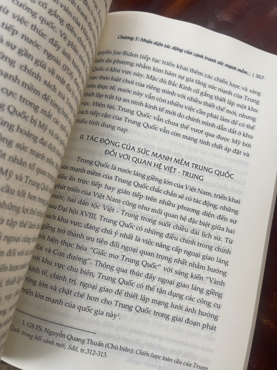 SỨC MẠNH MỀM CỦA TRUNG QUỐC TRONG CẠNH TRANH CHIẾN LƯỢC VỚI MỸ Ở KHU VỰC ẤN ĐỘ DƯƠNG - THÁI BÌNH DƯƠNG: TÁC ĐỘNG VÀ HÀM Ý ĐỐI VỚI VIỆT NAM  - Đinh Thị Hiền Lương - Nxb Chính trị Quốc gia Sự thật – bìa mềm