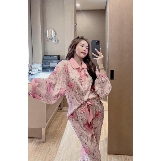 PYJAMA DÀI TAY BỒNG HOA CAO CẤP