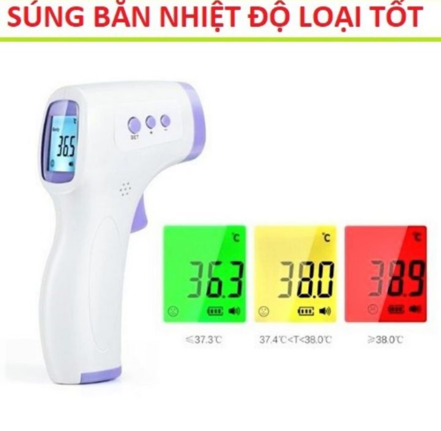 MÁY THIẾT BỊ ĐO THÂN NHIỆT NHIỆT ĐỘ NHIỆT KẾ HỒNG NGOẠI CẦM TAY LOẠI TỐT CHUẨN