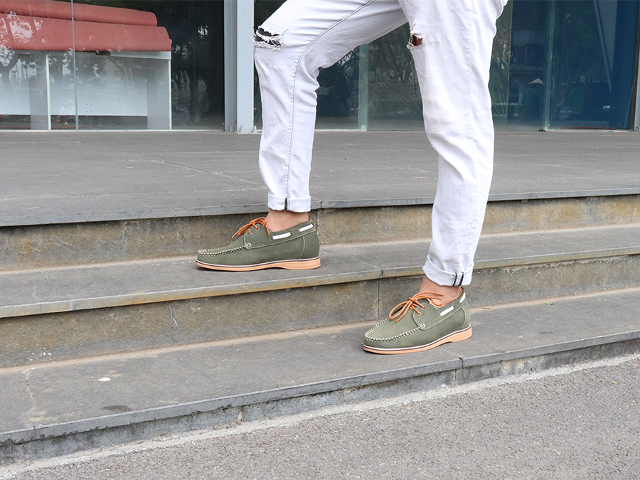 GIÁY ĐẾ ĐỘN NAM T03 DA LỘN CAO 5CM