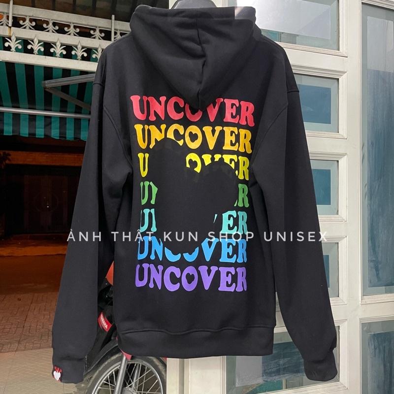 Áo hoodie unisex uncover basic Áo khoác nỉ uncover basic ver2, Áo Hoodie Unisex Uncover Nam Nữ Bigsize - Áo Khoác Nỉ Ulzzang form rộng - Áo khoác Nam Nữ trơn Uni Mùa Đông