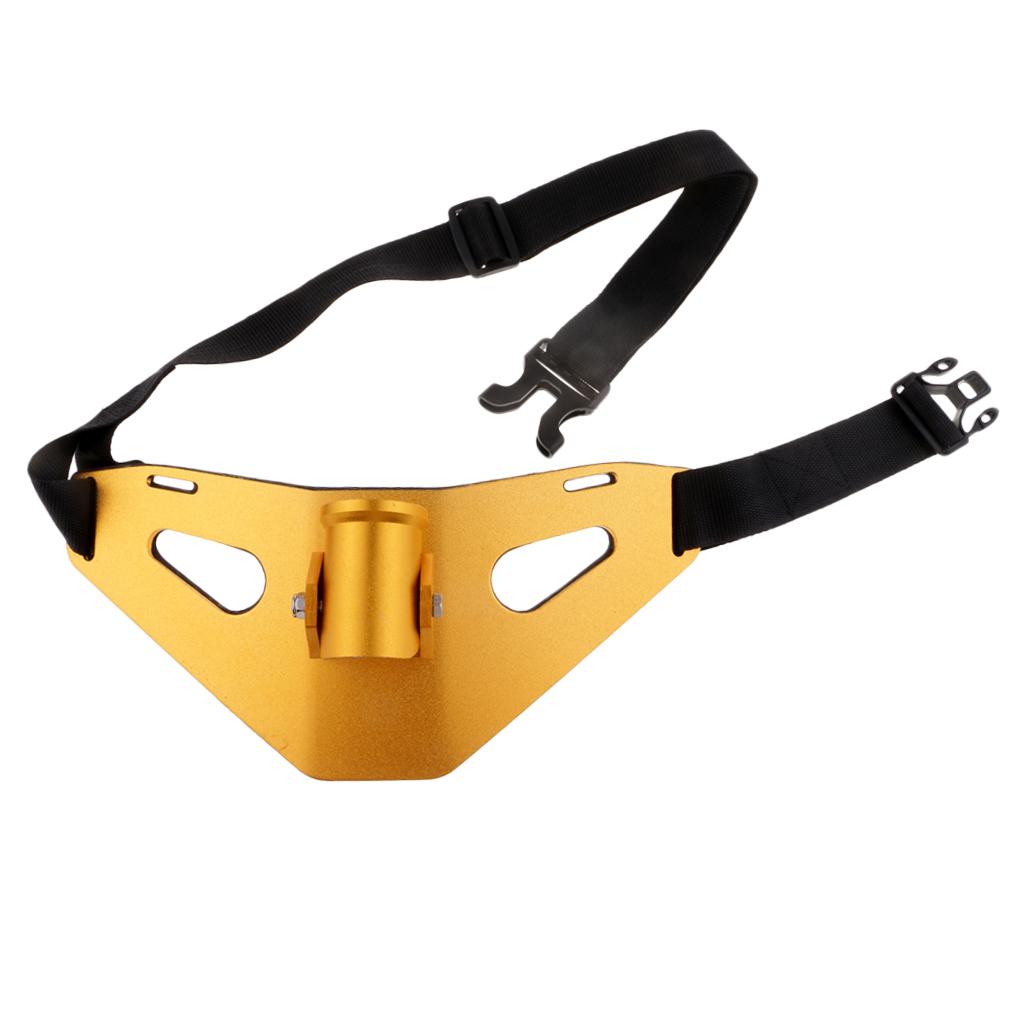 Fishing Fighting Belt Stand-up Heavy Duty Gimbal Padded Rod Holder Gold