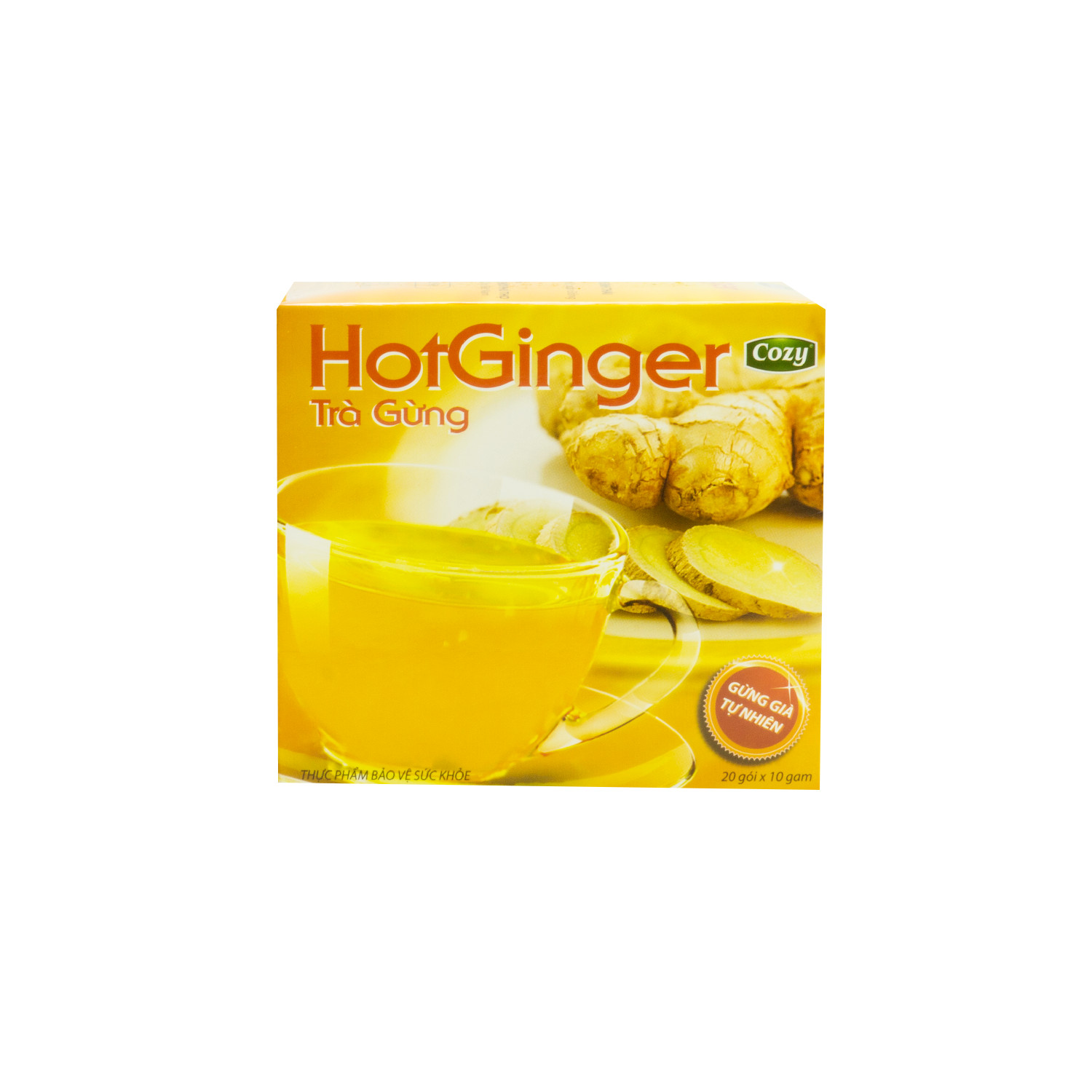 Trà Gừng Hòa Tan HotGinger (Hộp 20 gói x 10g )