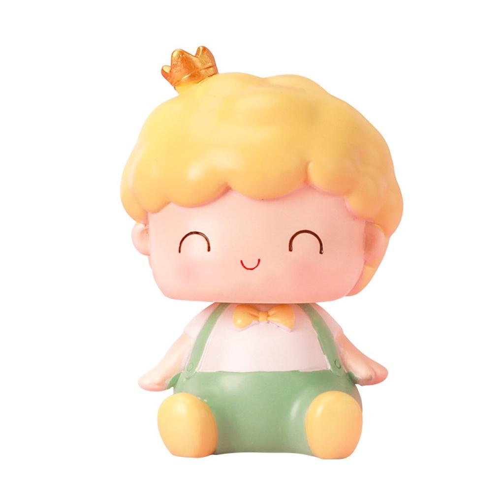 Đồ trang trí Công Chúa / Hoàng Tử Hoạt Hình Bằng Nhựa Resin Trang Trí Xe Hơi