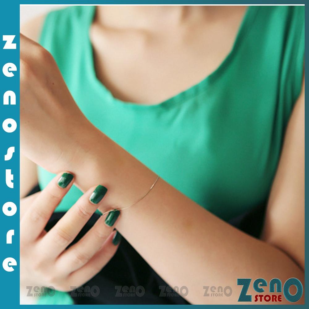 Vòng tay basic ZenO , lắc tay hợp kim bạc 925 và titan