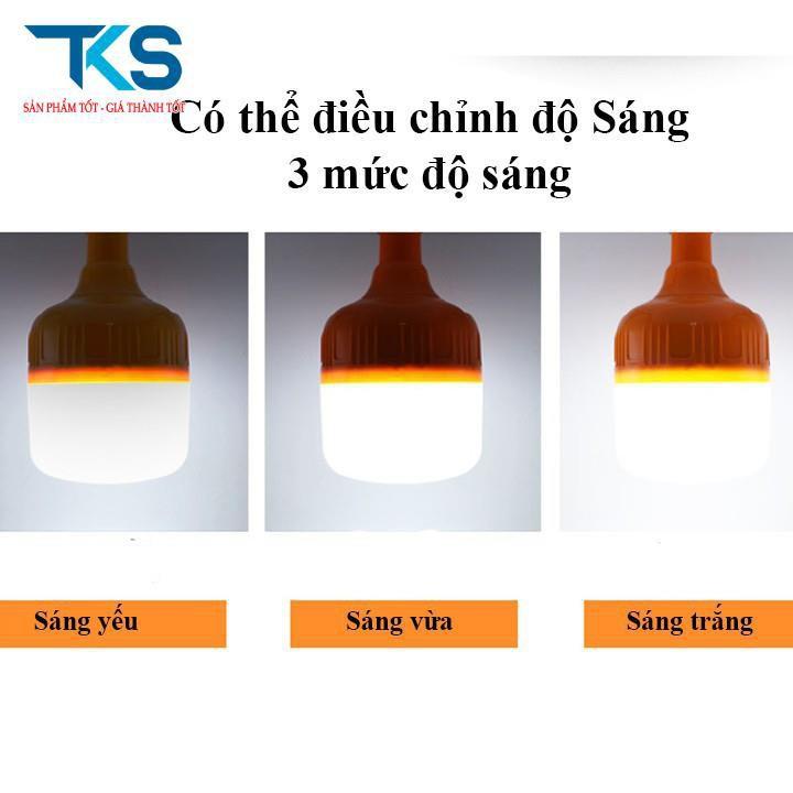 Bóng đèn tích điện 6-8h loại 100w sạc tích điện có móc treo