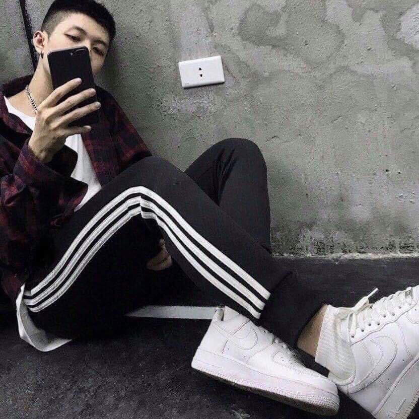 Quần jogger thun sọc
