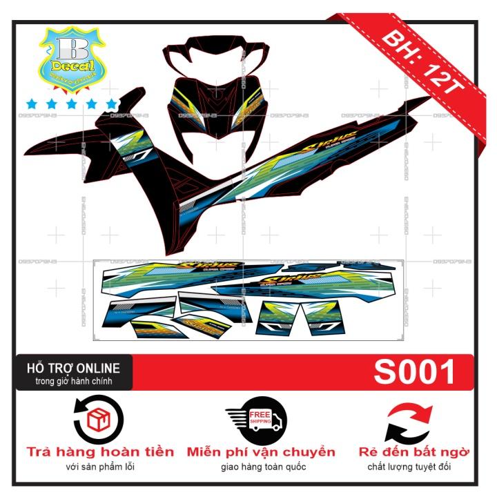 Tem rời dành cho sirius xanh đen