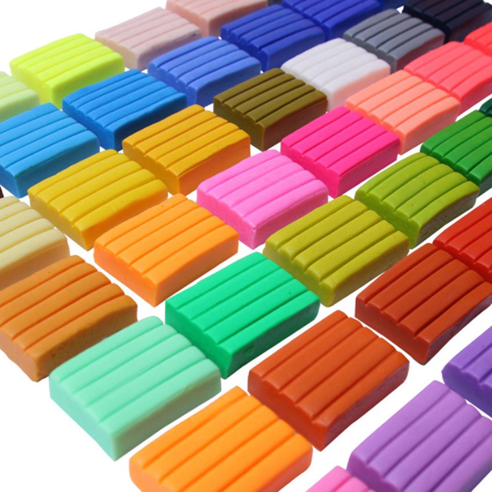 Set 24 Màu Đất Sét Polymer Khối Nhỏ Diy An Toàn Cho Trẻ Em