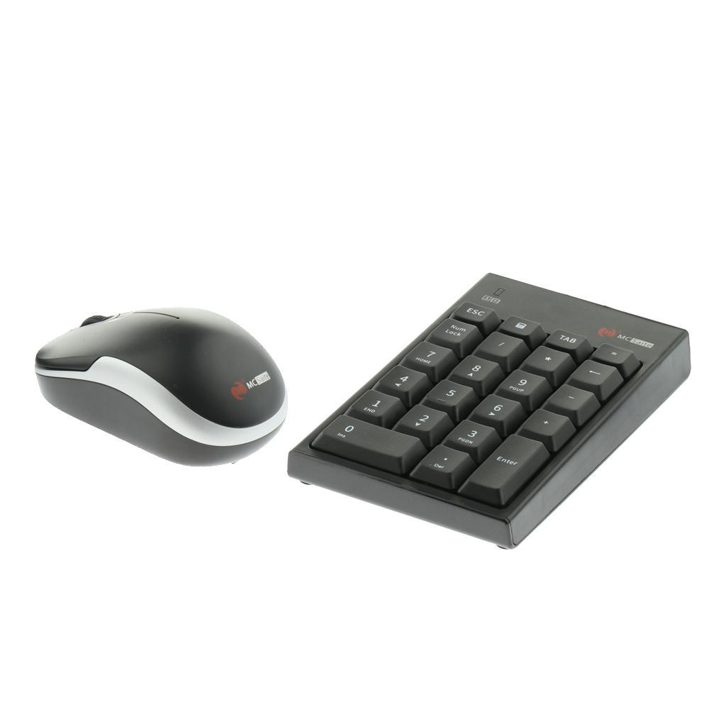 Portable Slim Number Pad And Mouse Combo for Laptop Desktop Computer PC