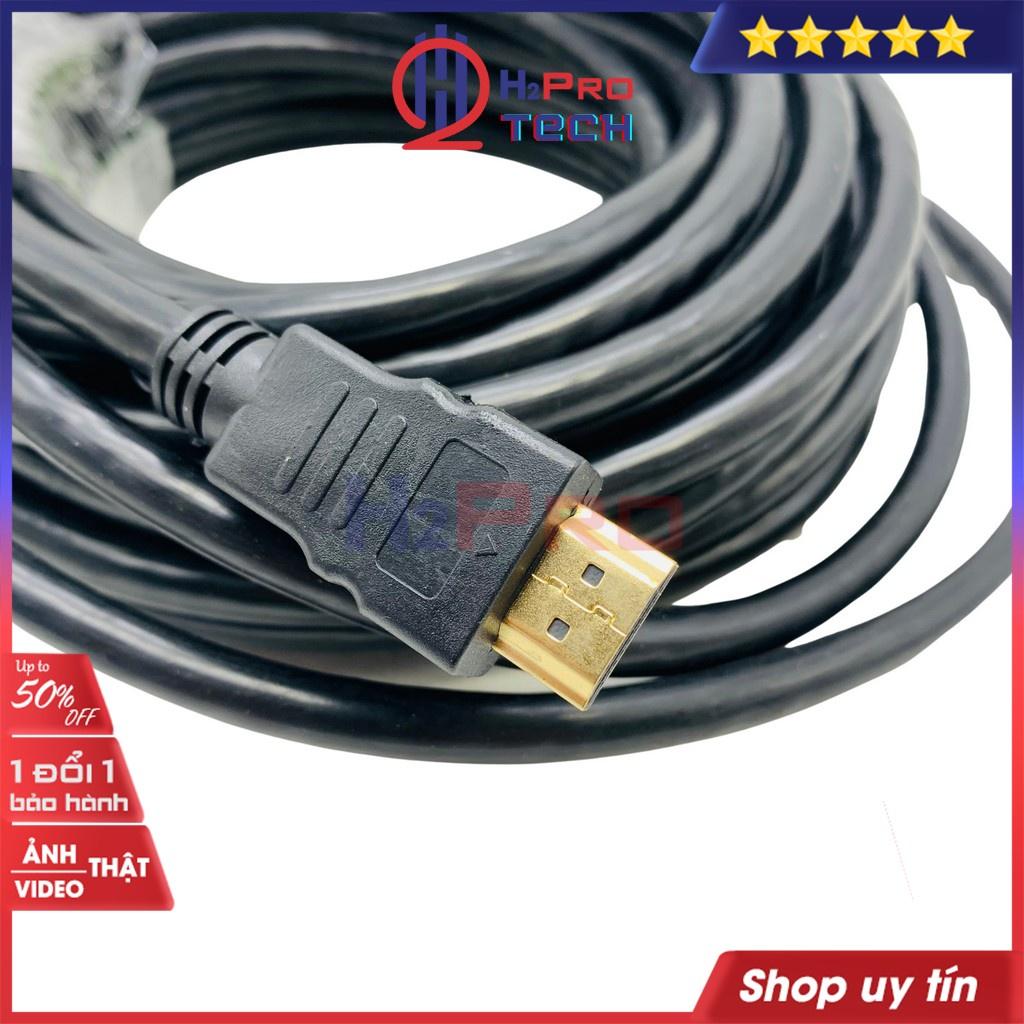 Dây HDMI, Cáp HDMI 2.0 Dài 10m, 15m, 20m Tròn Dẻo, Hỗ Trợ 4K SENNIKO HDTV, Đầu Mạ Vàng Cho TV/Máy Chiếu/ PS4-H2pro Tech