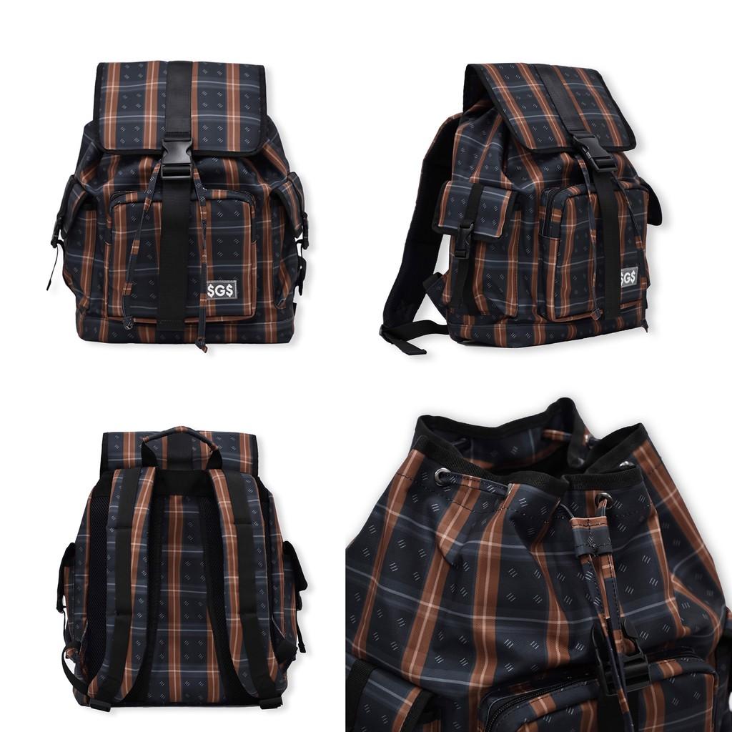 Balo Họa Tiết Sọc SAIGON SWAGGER SGS Icon Tartan Backpack-Ngăn Chống Sốc Laptop