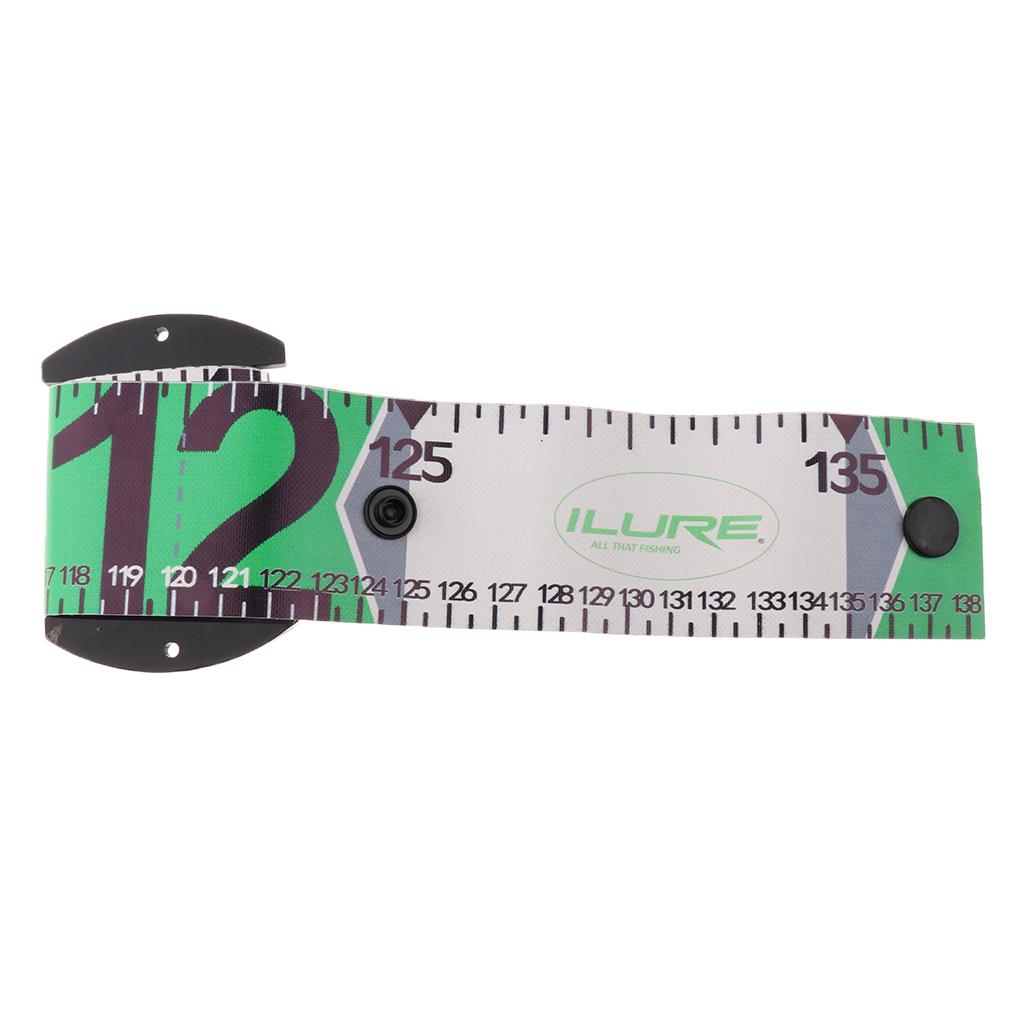 138cm Fishing Ruler Scale Measurement Accurate Soft Measure Tape Green