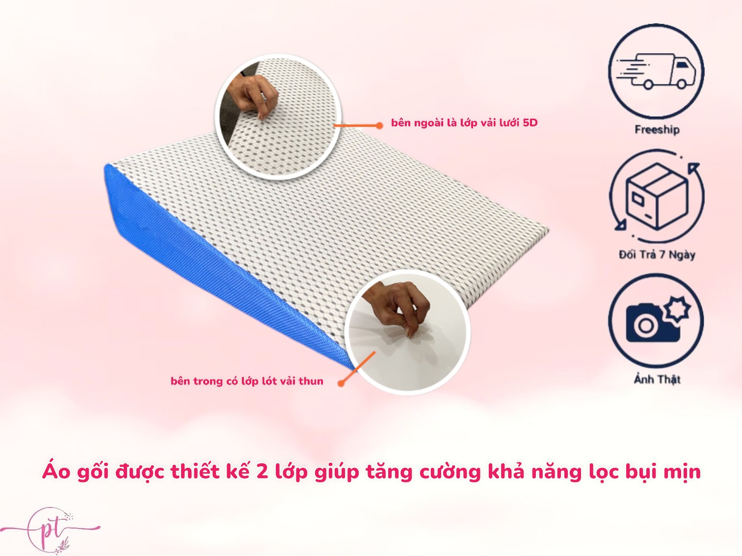 Gối Latex Foam Chống Trào Ngược Cho Người Lớn Kingroll 