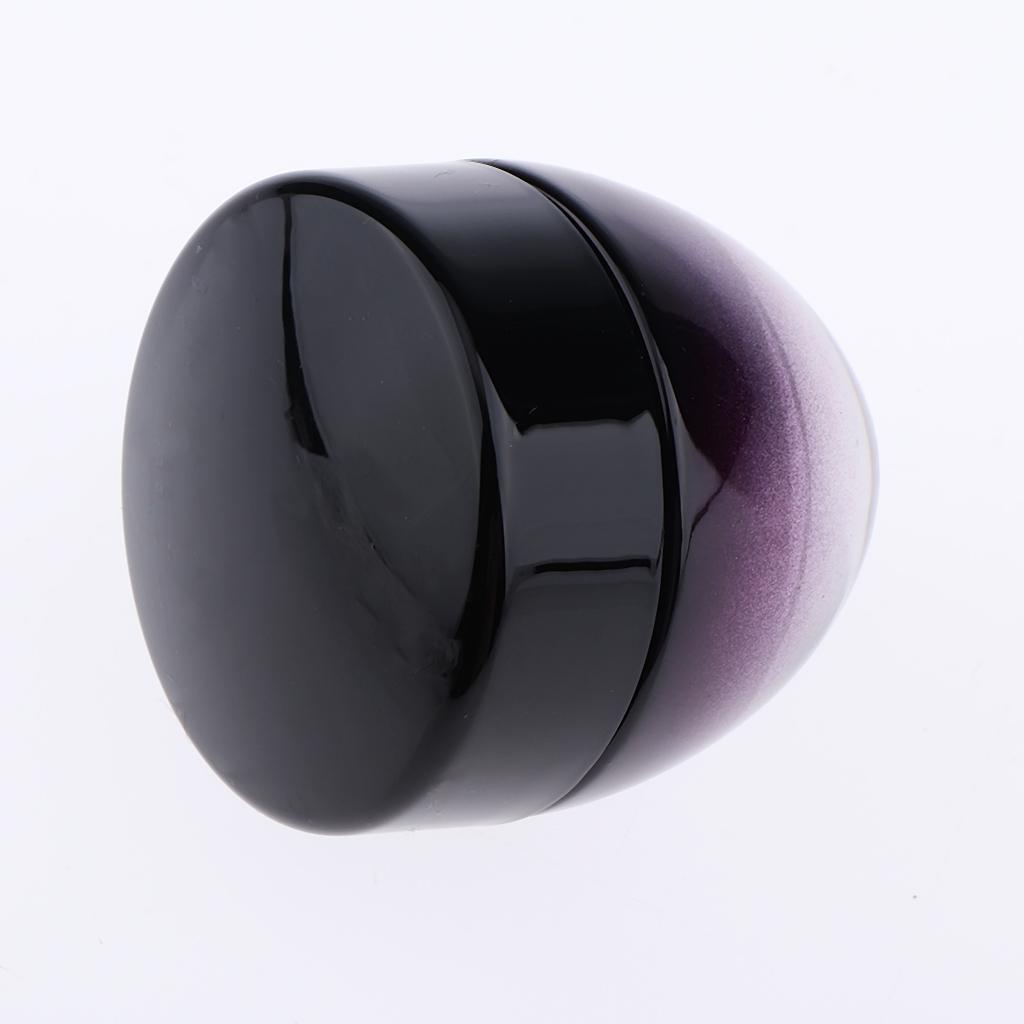2x15g Violet Glass Refillable Cosmetic Jars Empty Face Cream Lip Balm Pot