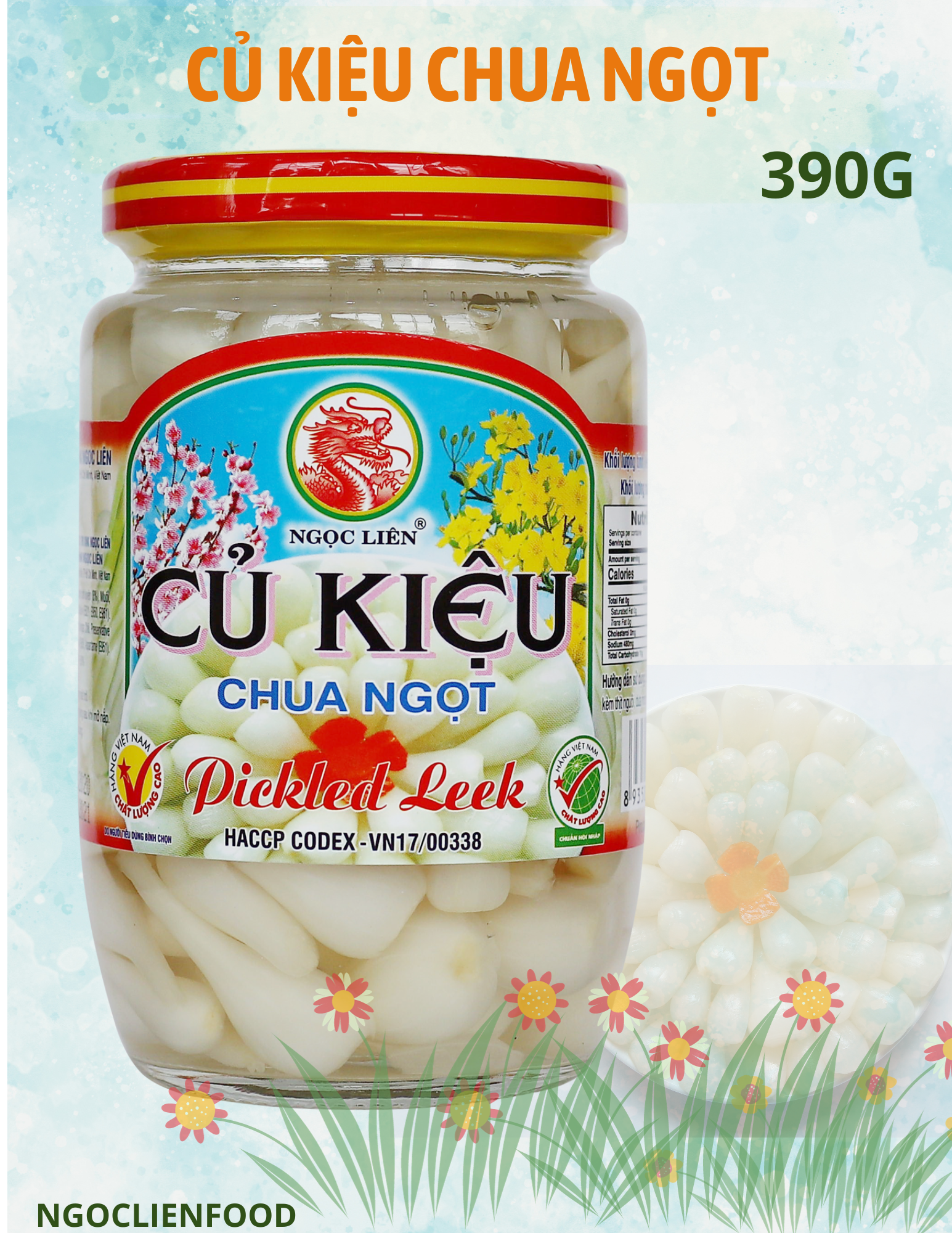 CỦ KIỆU CHUA NGỌT NGỌC LIÊN 390G