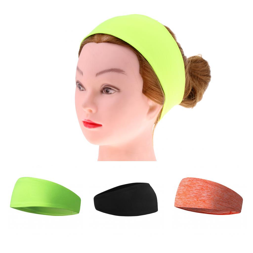 Women Men Sports Sweat Sweatband Headband  Stretch Wrap