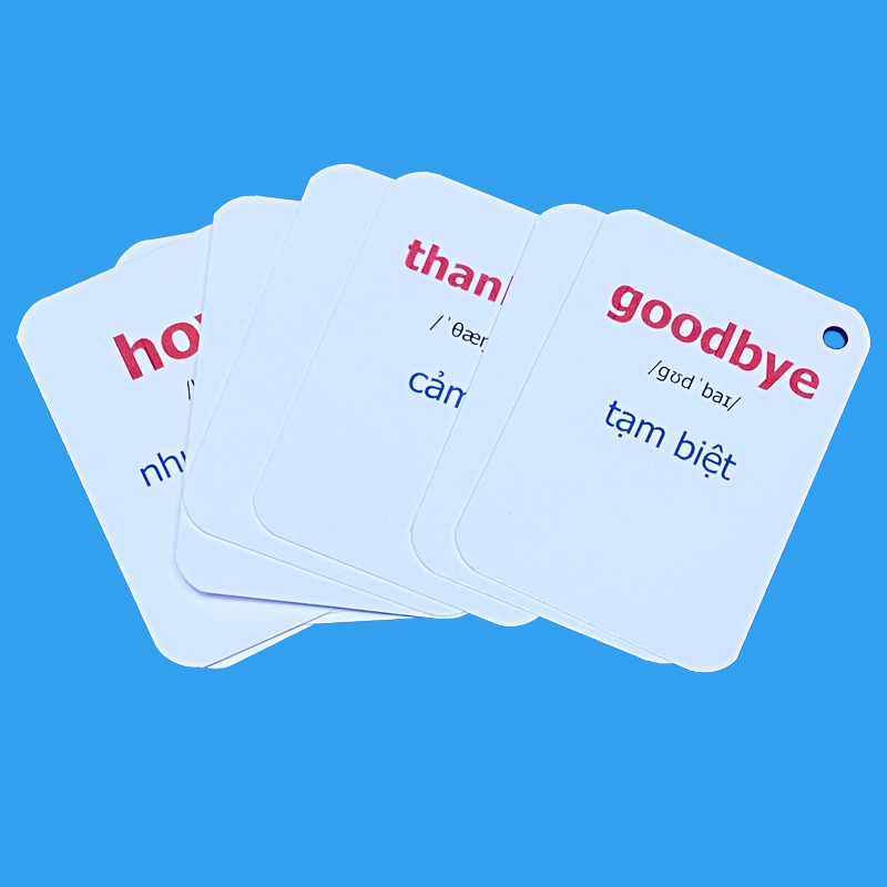 Flashcard tiếng Anh Lớp 3 BGD (Tập 1), có phát âm, hình ảnh và màu sắc sinh động