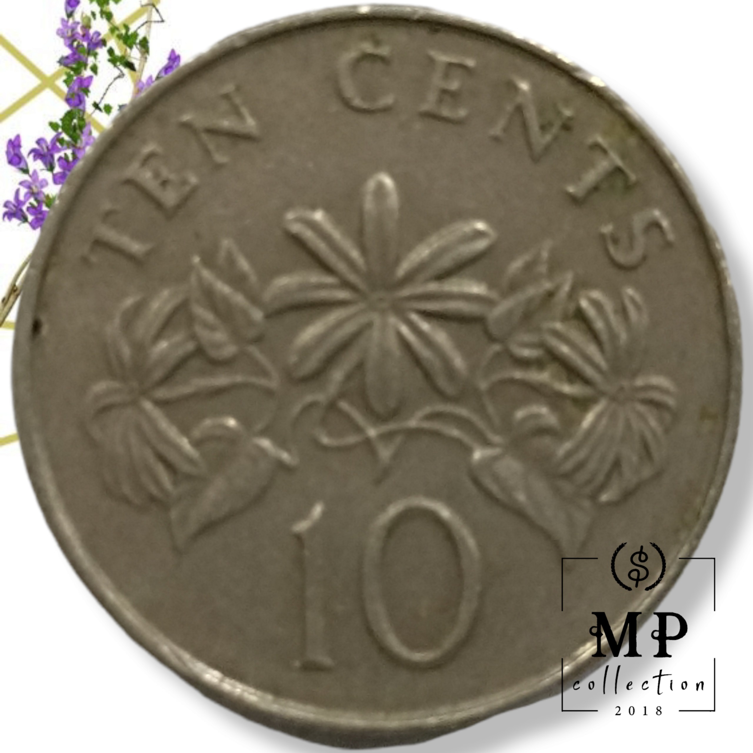 Đồng xu sưu tầm Singapore 10 cents 1992 2012