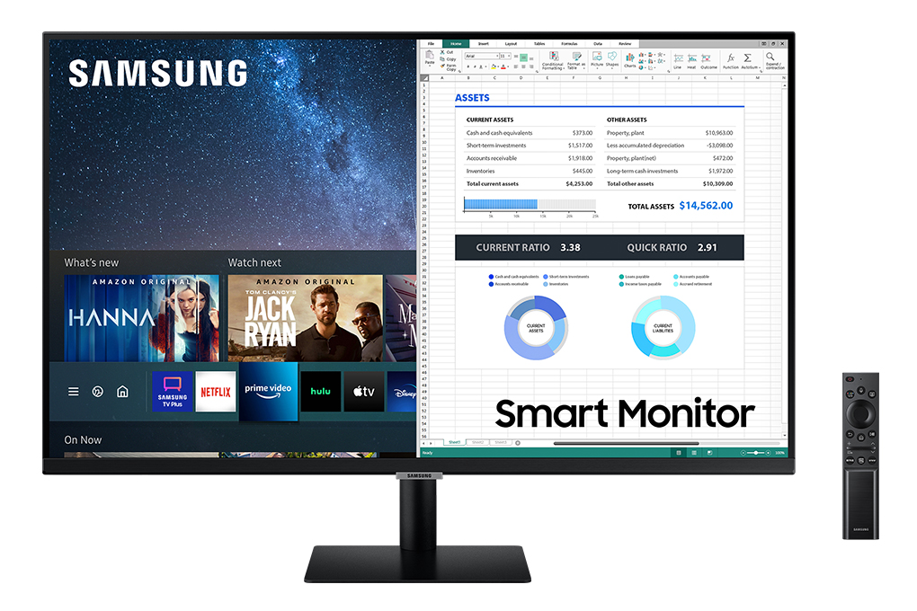 Samsung Smart LCD LS32AM500NEXXV/32&quot;F/8ms/60Hz/250cd2/HDMI cable/Đen - Hàng chính hãng