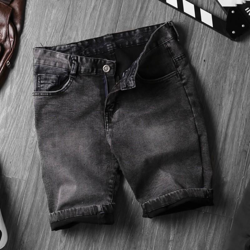 Quần short jean nam vải giản cao cấp Hải Triều 050