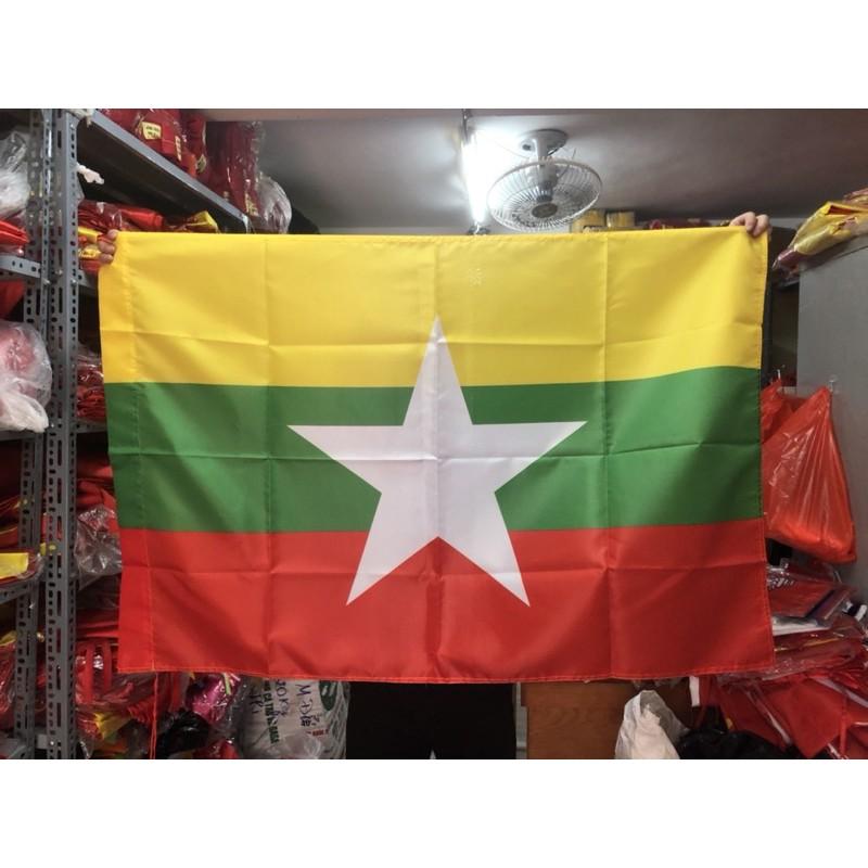 Quốc kỳ Brunei in thẩm thấu 1 lớp vải 80x120cm