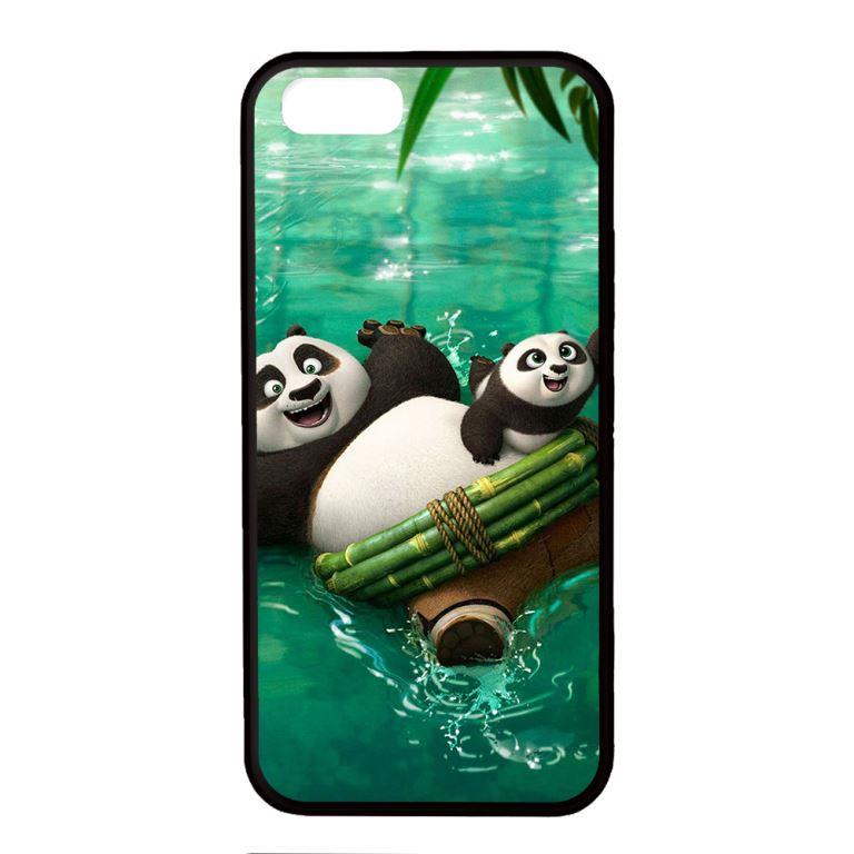 Ốp lưng dành cho điện thoại Iphone 5 PANDA Bơi