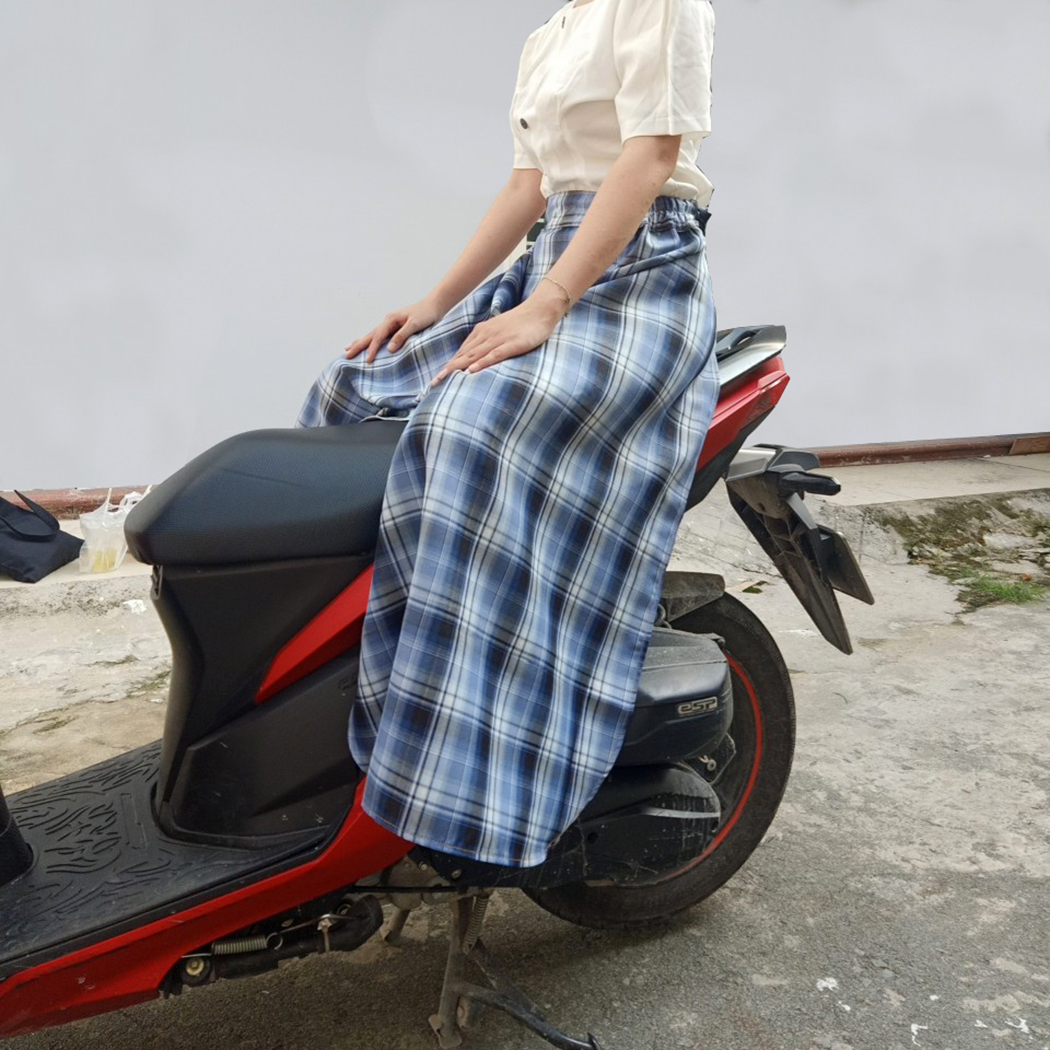 Váy Chống Nắng Kaki Chất Vải Mềm Mại Kiểu Dáng Xẻ Tà Thời Trang Có Nút Bấm