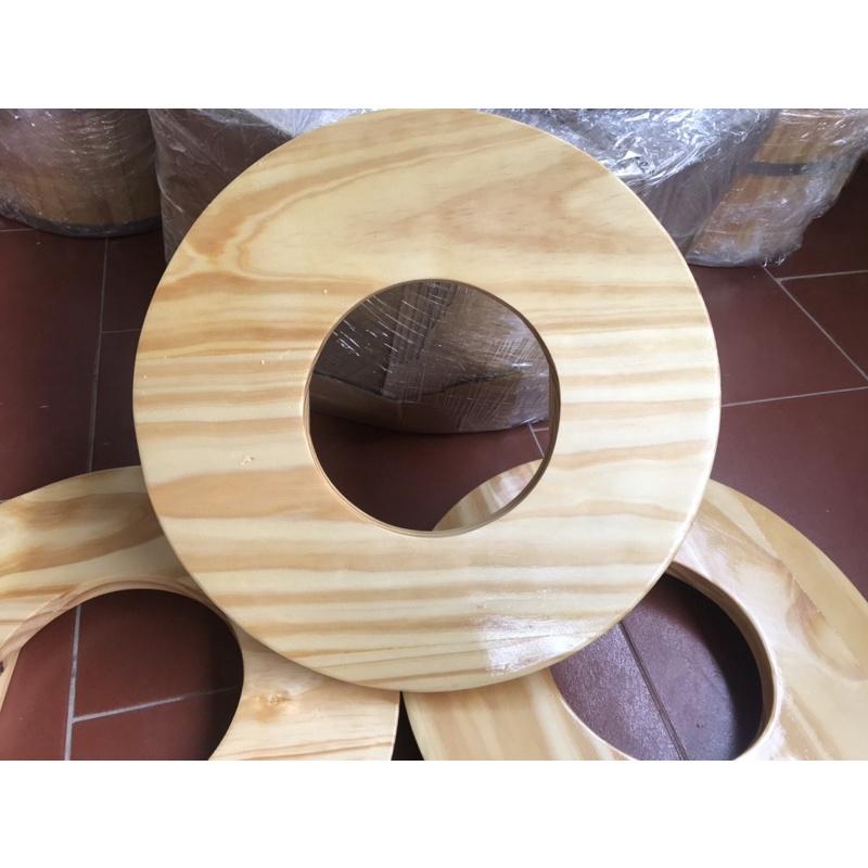 Nắp chậu gỗ hình tròn ngâm xông 38cm