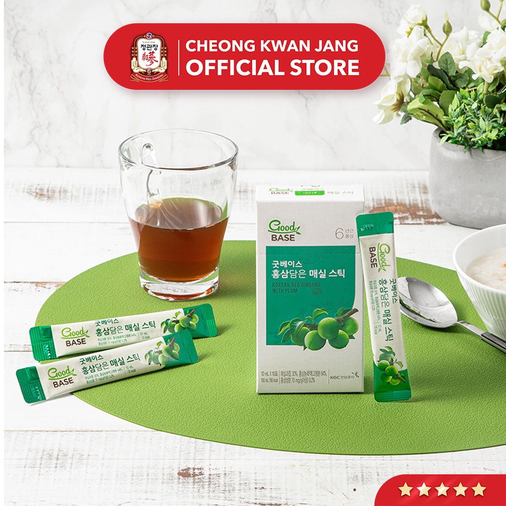 Nước Hồng Sâm Hàn Quốc Goodbase Tinh Chất Mơ Xanh