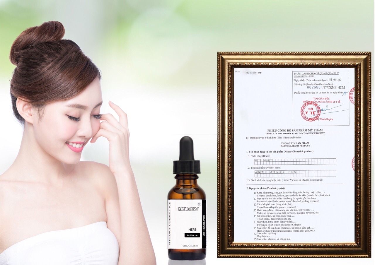 SERUM HỖ TRỢ TRỊ MỤN NHANH 99,9%. NGĂN NGỪA TÁI PHÁT,ANTI ACNES PRO MYLOKY