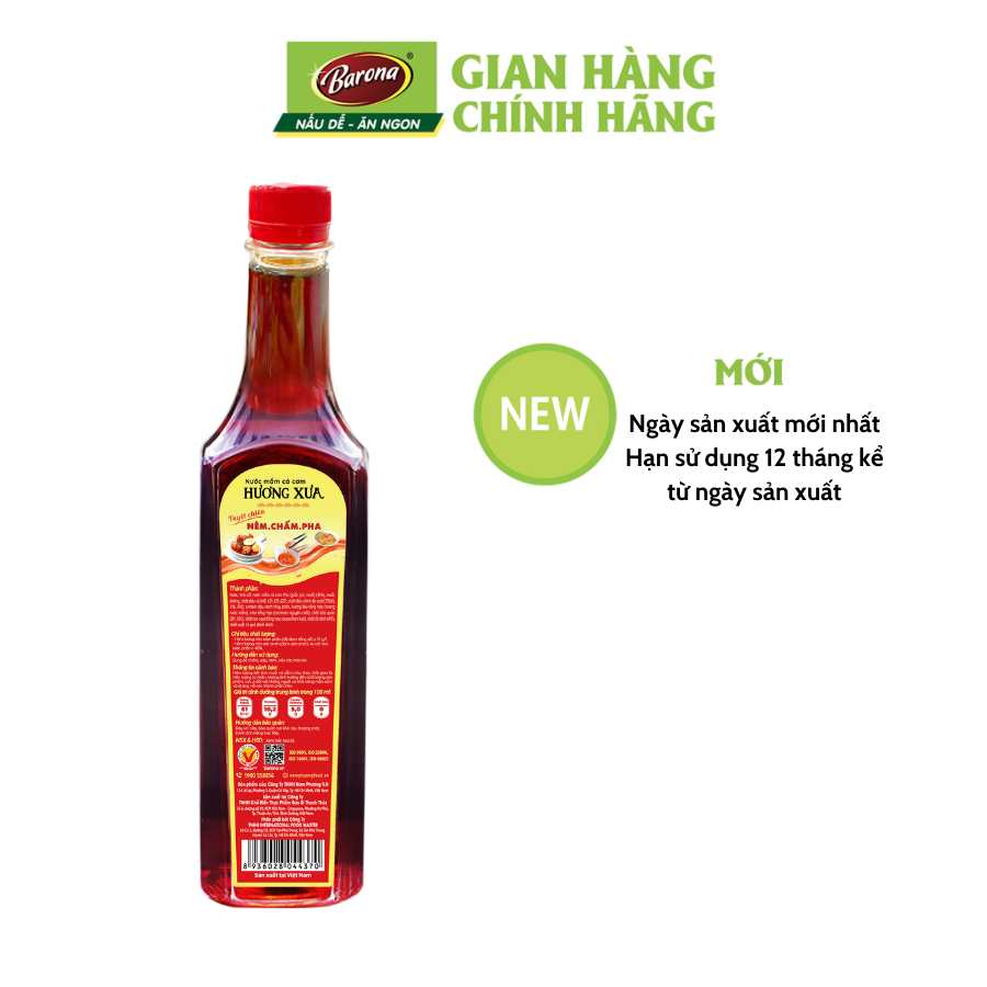 Nước Mắm chiết xuất từ Cá Cơm Phú Quốc HƯƠNG XƯA 750ml