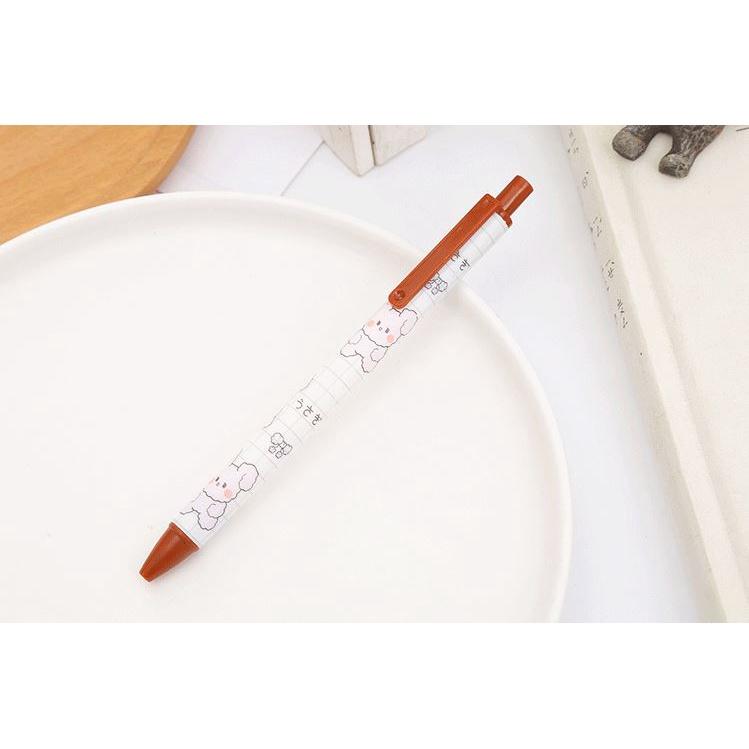 Bút Gel Bấm Mực Đen 0,5mm Hình Con Vật Ngộ Nghĩnh H149