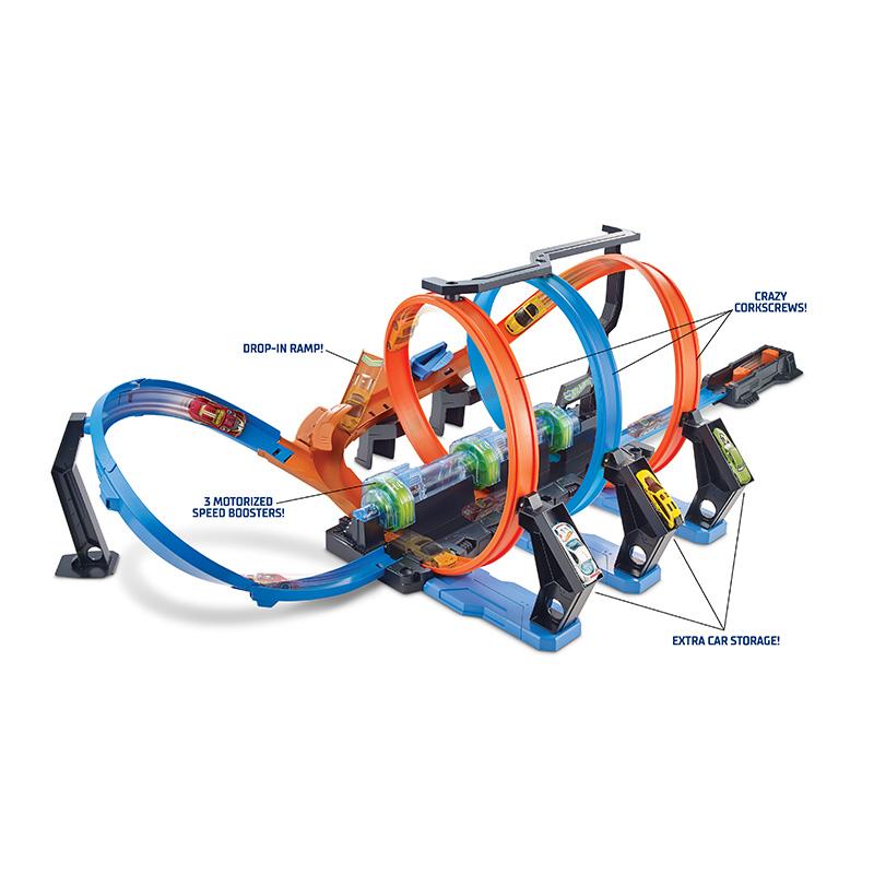 Đồ Chơi HOT WHEELS Bộ Đường Đua Siêu Xoắn Ốc FTB65