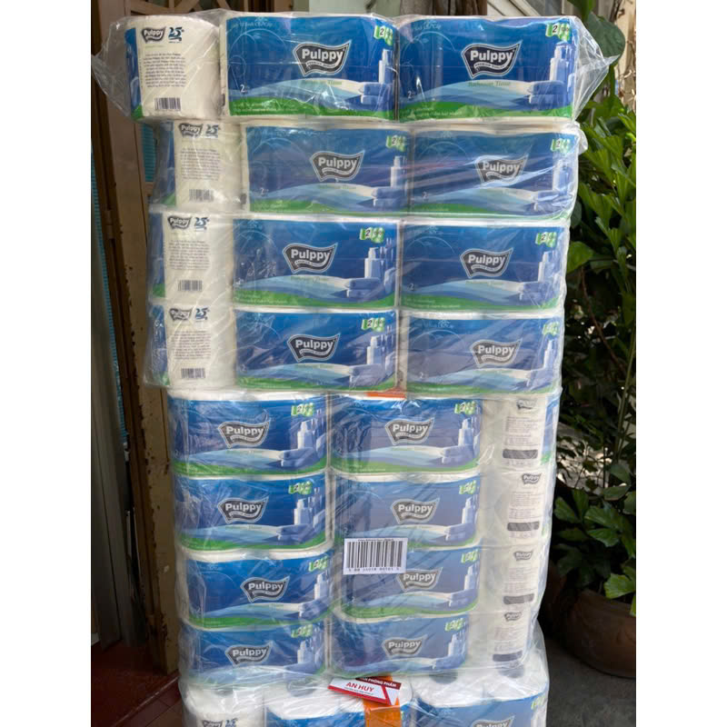 Khăn Giấy Vệ Sinh Pulppy 10 Cuộn Khăn Giấy Đa Năng Cao Cấp 2 Lớp