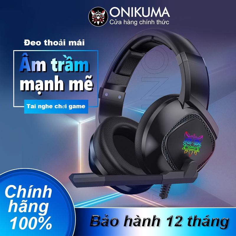 ONIKUMA K19 Tai nghe chụp tai chơi game có mic tích hợp đèn LED cho điện thoại / Pc / Ps4  [Hàng chính hãng]