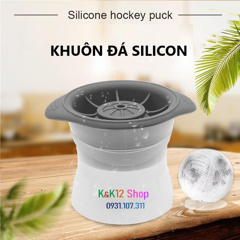 Khay làm đá silicon 24 ngăn có nắp đậy. Khay đá silicon hình tròn, vuông, trái tim, ngôi sao